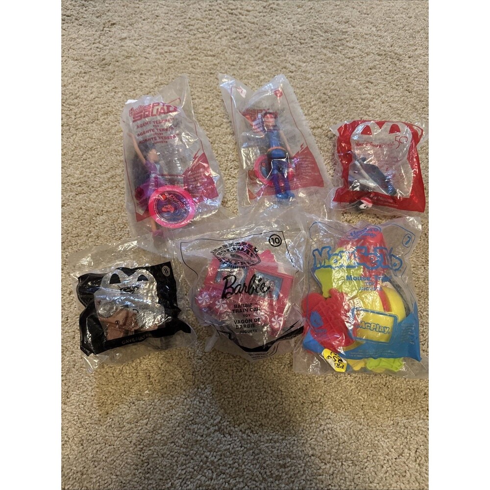 Lot of 6 unopened Mcdonald's Happy Meal toys